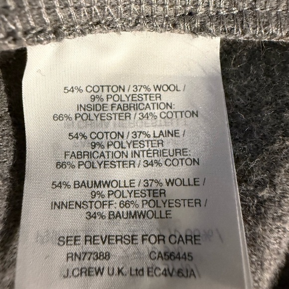 MADEWELL STANZA HERRINGBONE COAT CAMEL WOOL BLEND SIZE XS - Picture 11 of 13